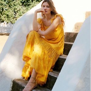 NWT Anthropologie Fallon Eyelet Maxi Dress sz 4